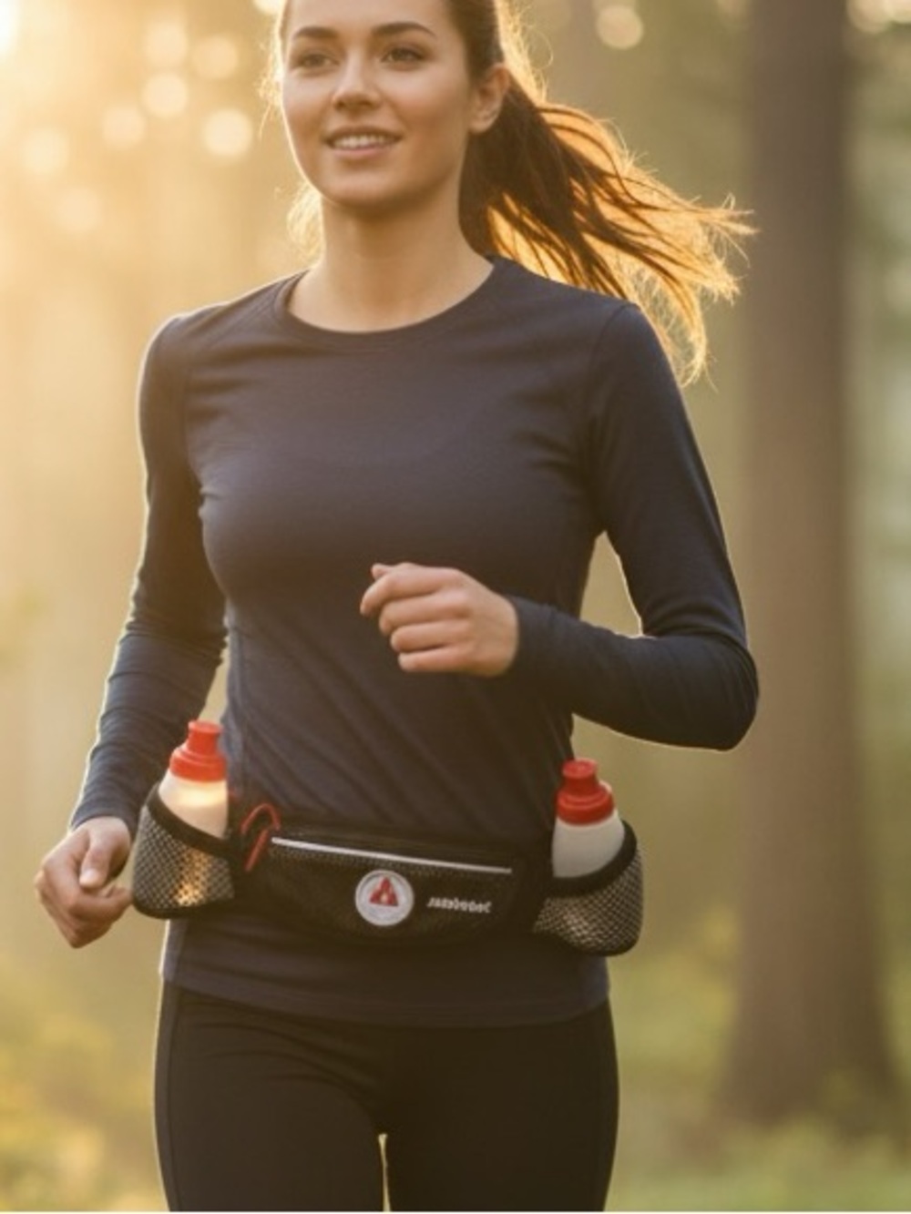 🌻🌻3 for $30🌻🌻Black and Red Hydration Belt with Bottles